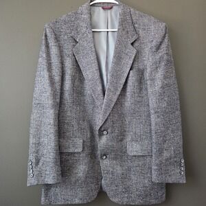 Hart Schaffner Marx Men's 100% Silk Tweed Sport Coat Blazer Jacket 42R